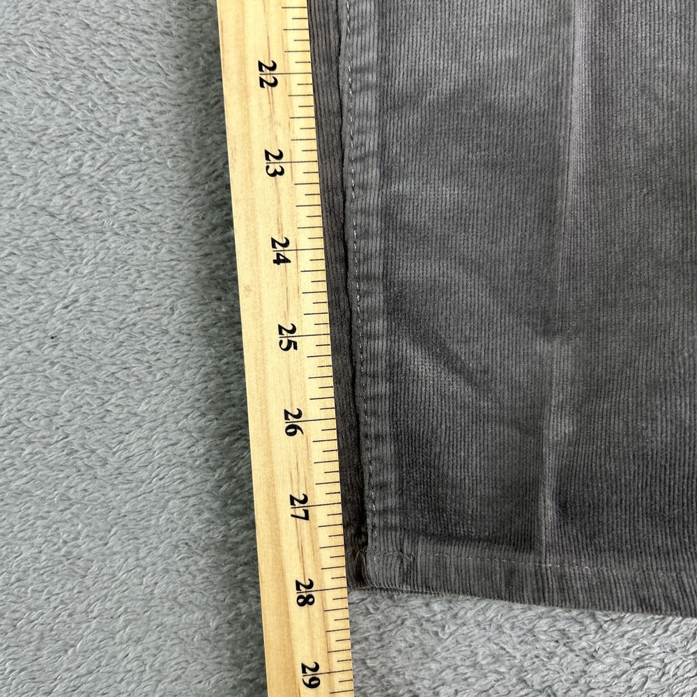 LOFT Womens 6 Gray Corduroy Curvy Skinny Stretch Pants Career Boho College Y2K - Picture 7 of 13